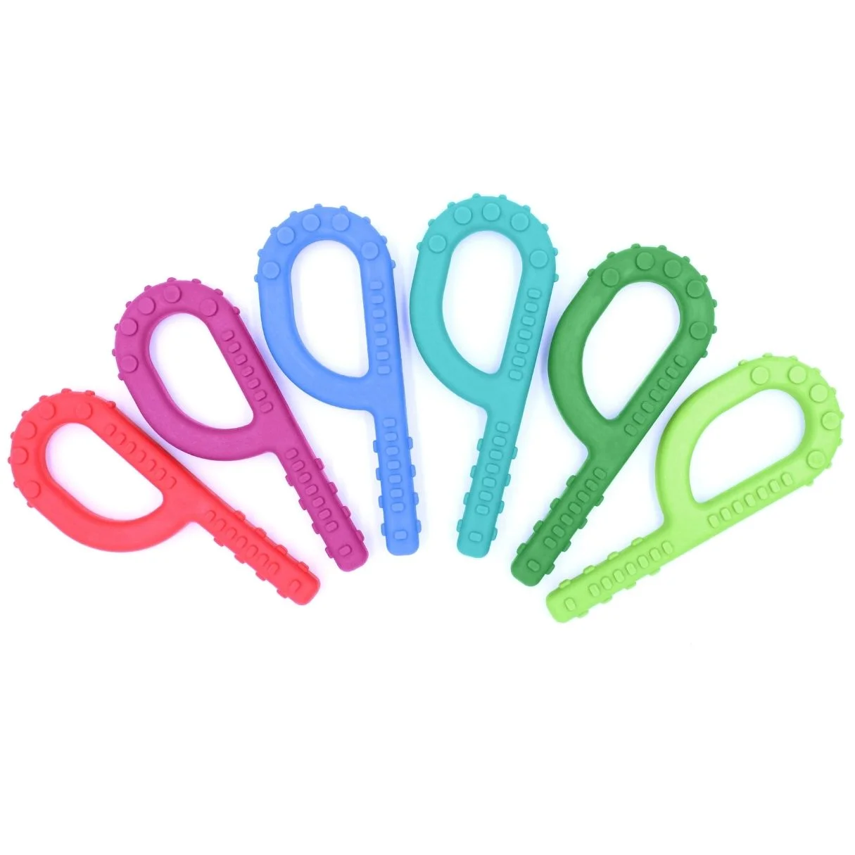 ARK Textured Grabber® – textured silicone chew tool with bumps and ridges, ideal for oral sensory stimulation and jaw development
