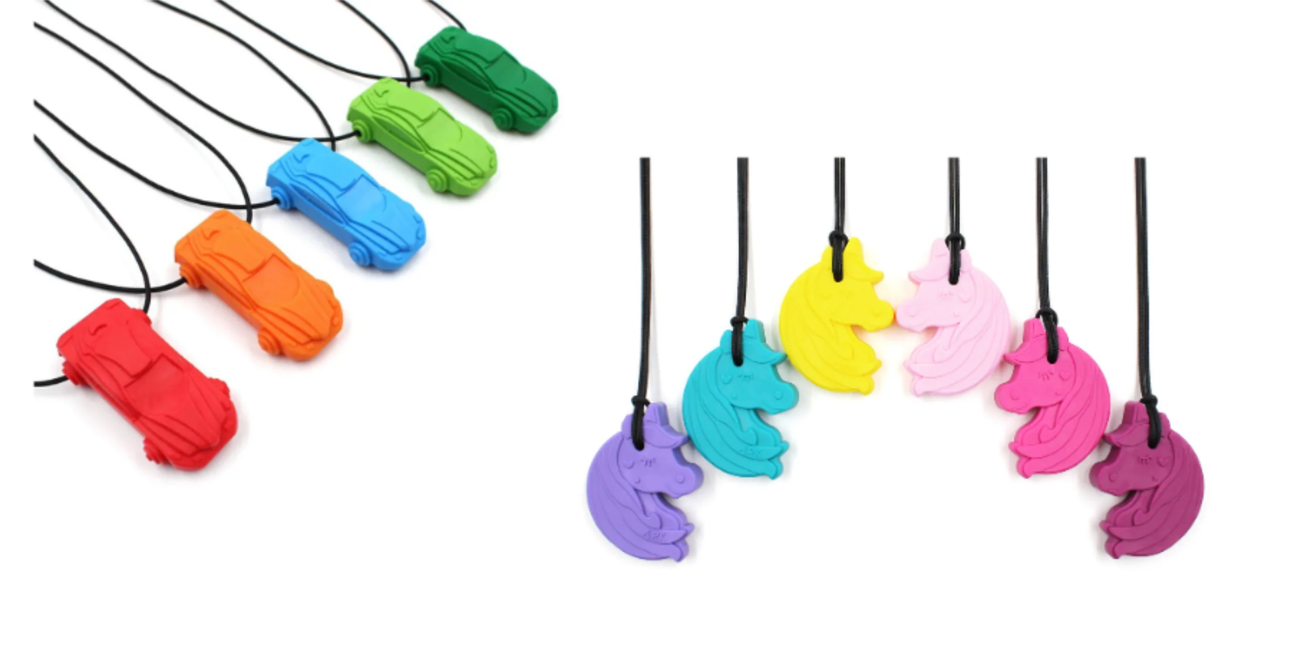 Confezione Da 4 Collane Da Masticare Sensoriali Per Bambini Piccoli Con Confezione Da 4 Collane Da Masticare Sensoriali Per Bambini Piccoli Con