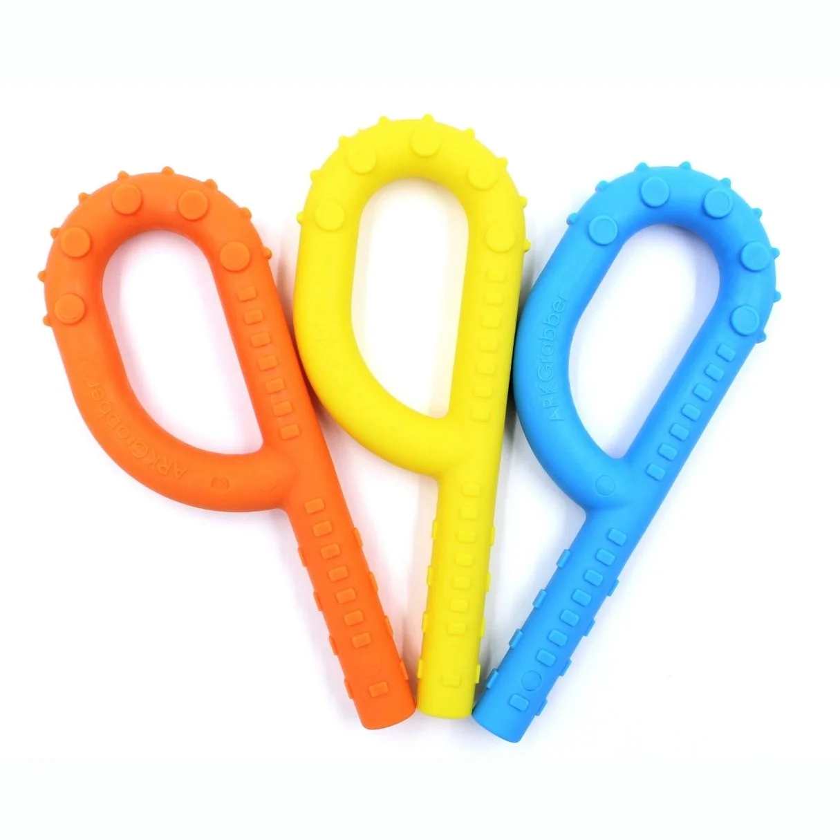 ARK P-Tube Grabber® Textured – silicone chew tool with textured surface and hollow extension for enhanced oral sensory input