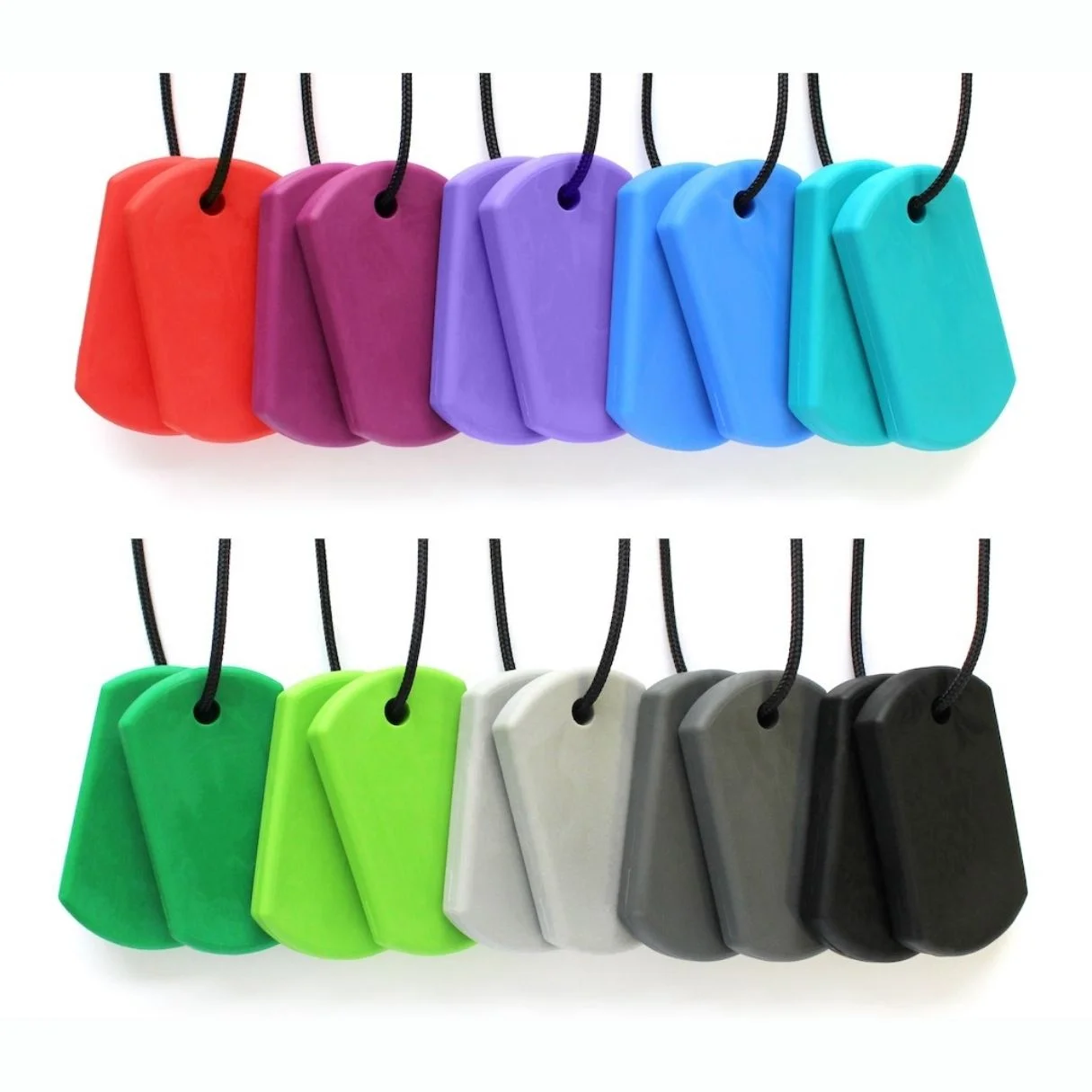 ARK Twin pendente standard morbido piu sottile 0.76cm per incisivi premolari liscio doppio 2 tag