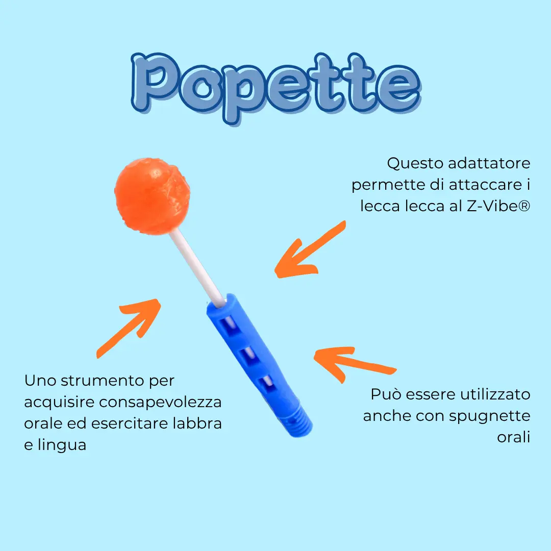 ARK Popette Punta – aggiunge vibrazione ai lecca-lecca per esercizi di labbra e lingua