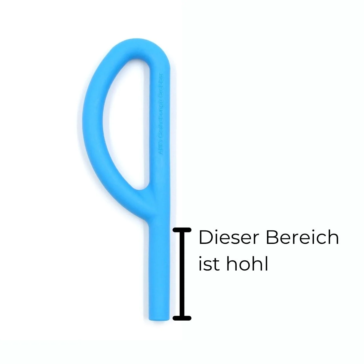 ARK Goshabunga Grabber® P Tube – extra-large chew tool with approx. 20 cm length, textured handle and soft hollow extension for jaw strength and oral stimulation