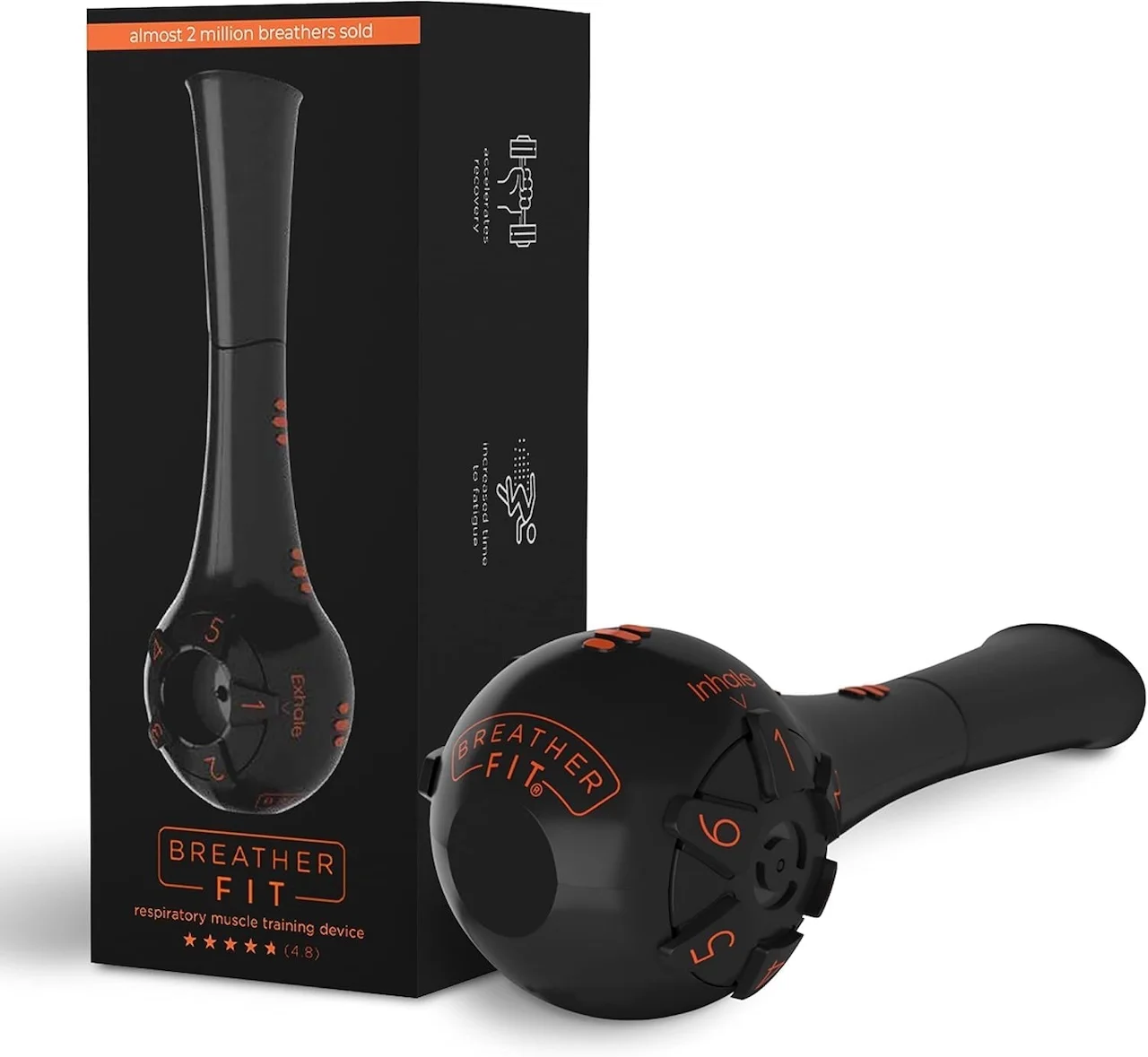 Breather Fit breathing trainer with mouthpiece – device for respiratory muscle training