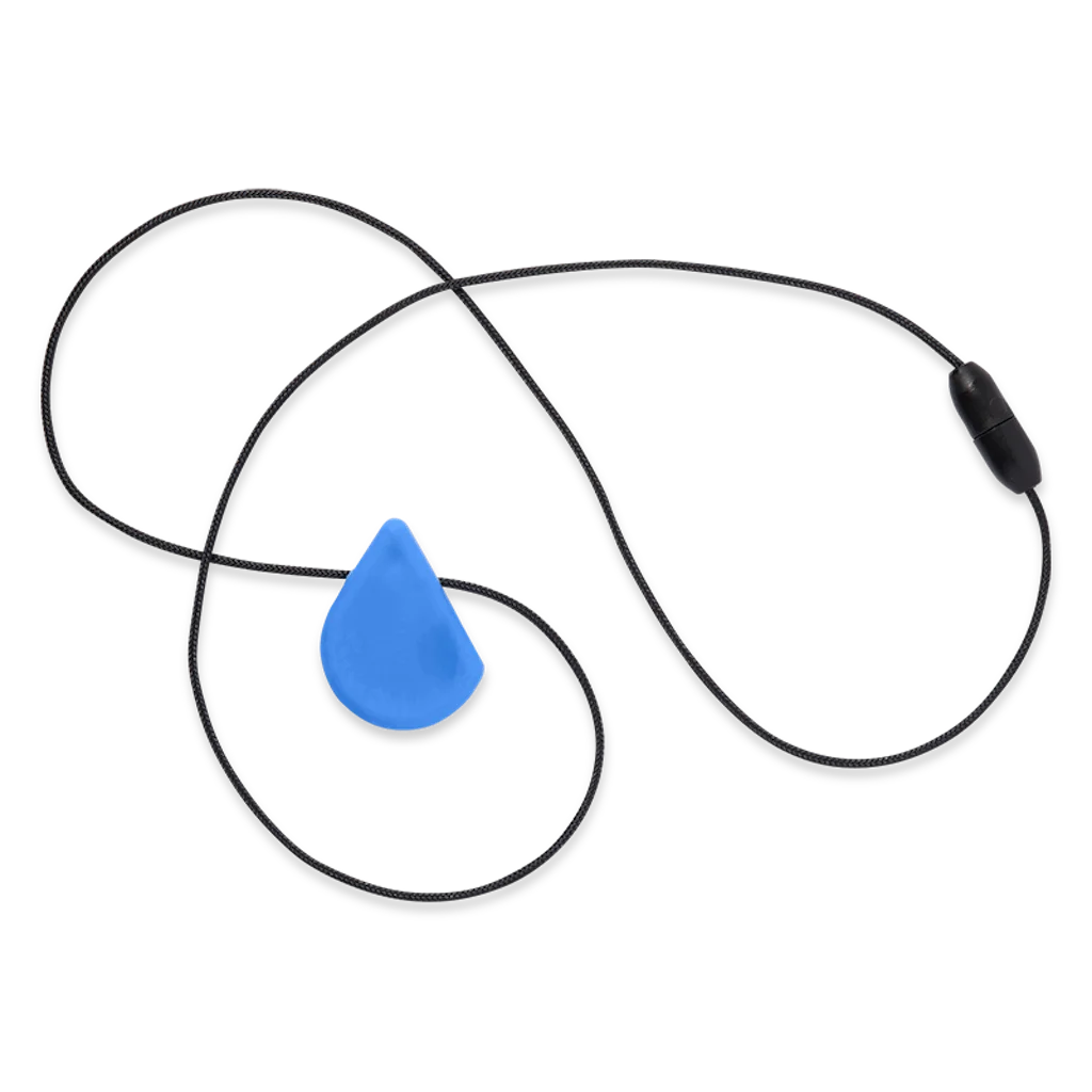 Fidget necklace with calming oral input in stylish design