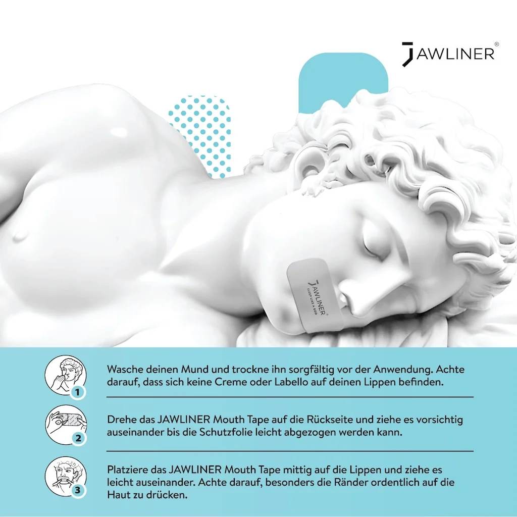 breathable adhesive strips for the mouth to support nasal breathing