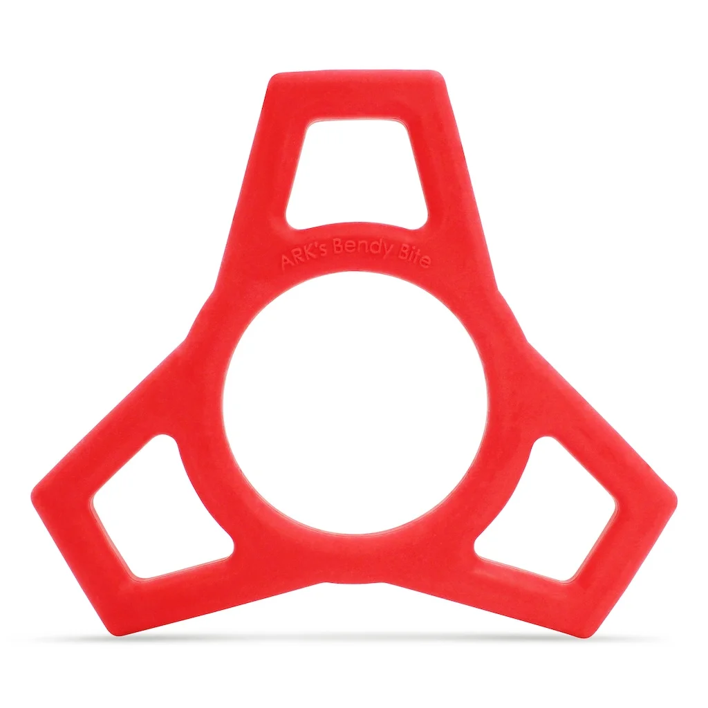 Bendy Bite rosso – vista frontale striscia flessibile da mordere