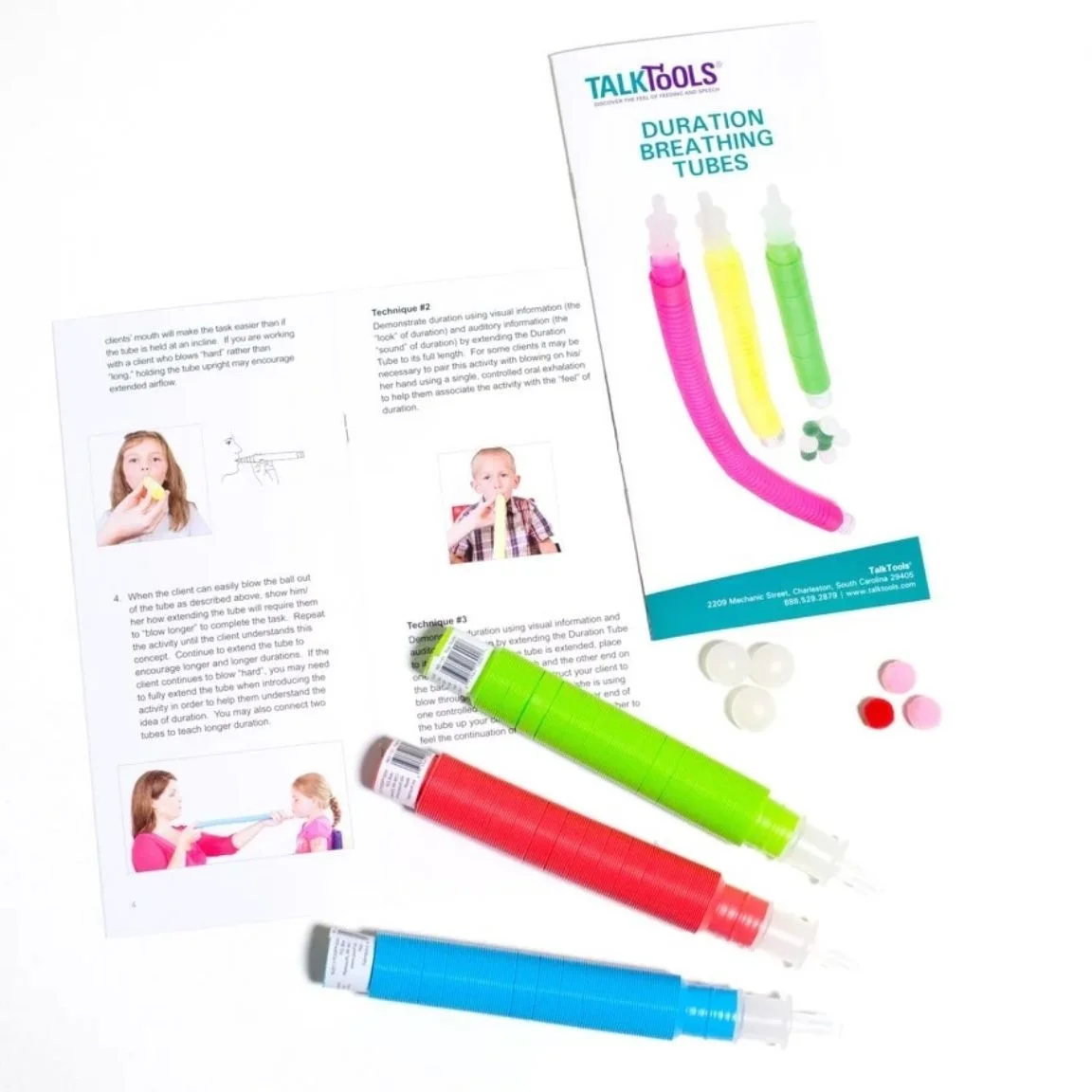 TalkTools® Duration Tubes – close-up of training tube with markings