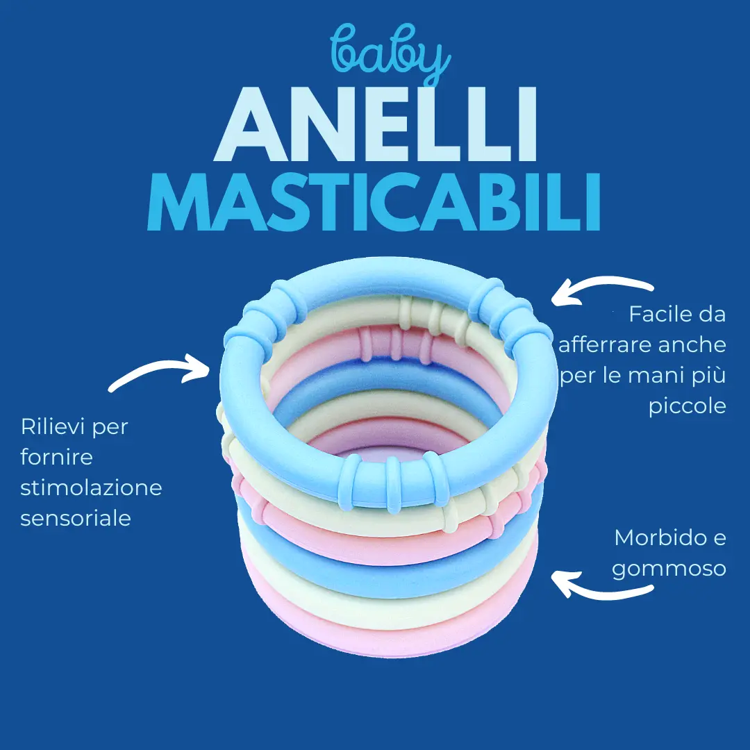 Anello dentizione ARK – indossato al polso del genitore per averlo sempre a portata di mano