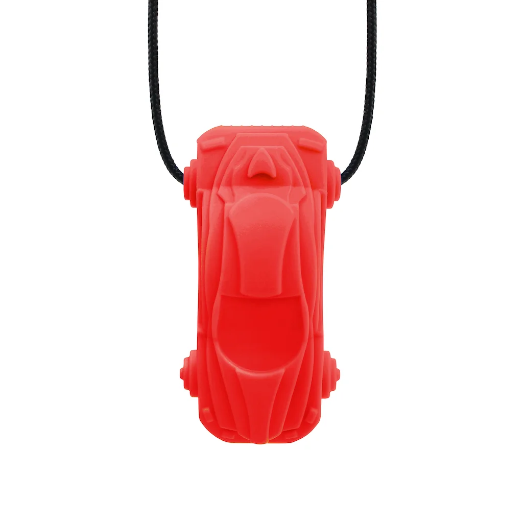 ARK collana masticabile auto da corsa rossa standard morbido vista frontale per morsi leggeri