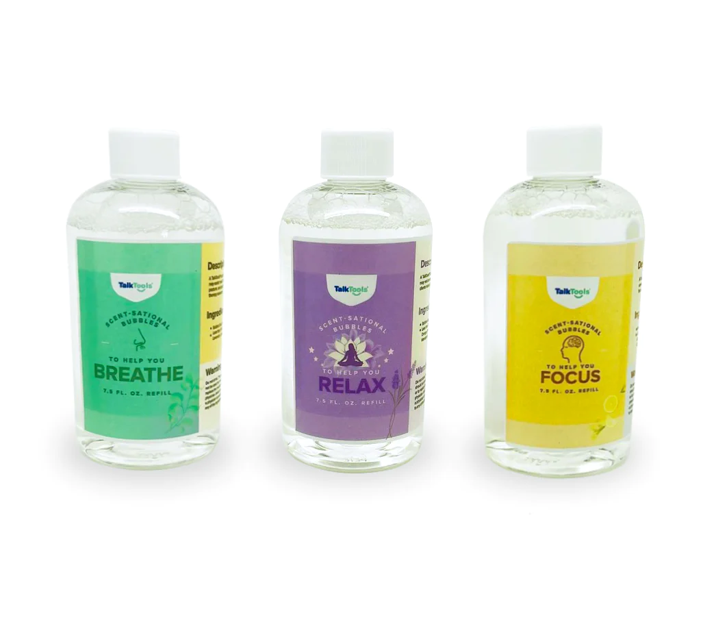 TalkTools® Bolle di sapone profumate - confezione di ricarica