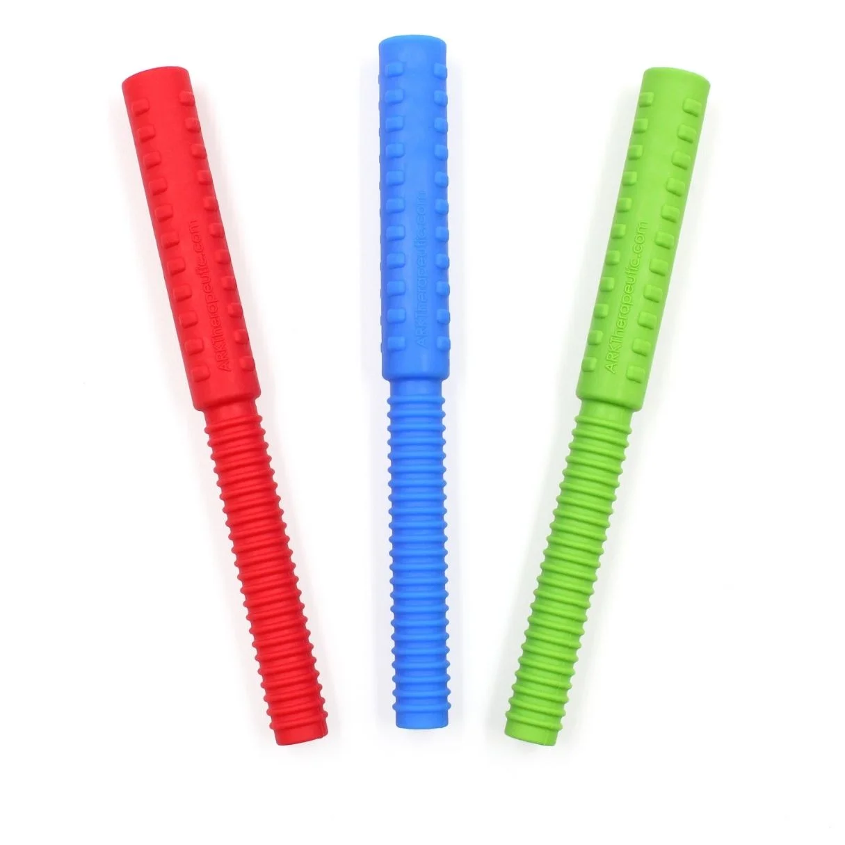 ARK Bite Tube Textured – hollow silicone chew tool with textured surface for enhanced sensory input and oral motor therapy