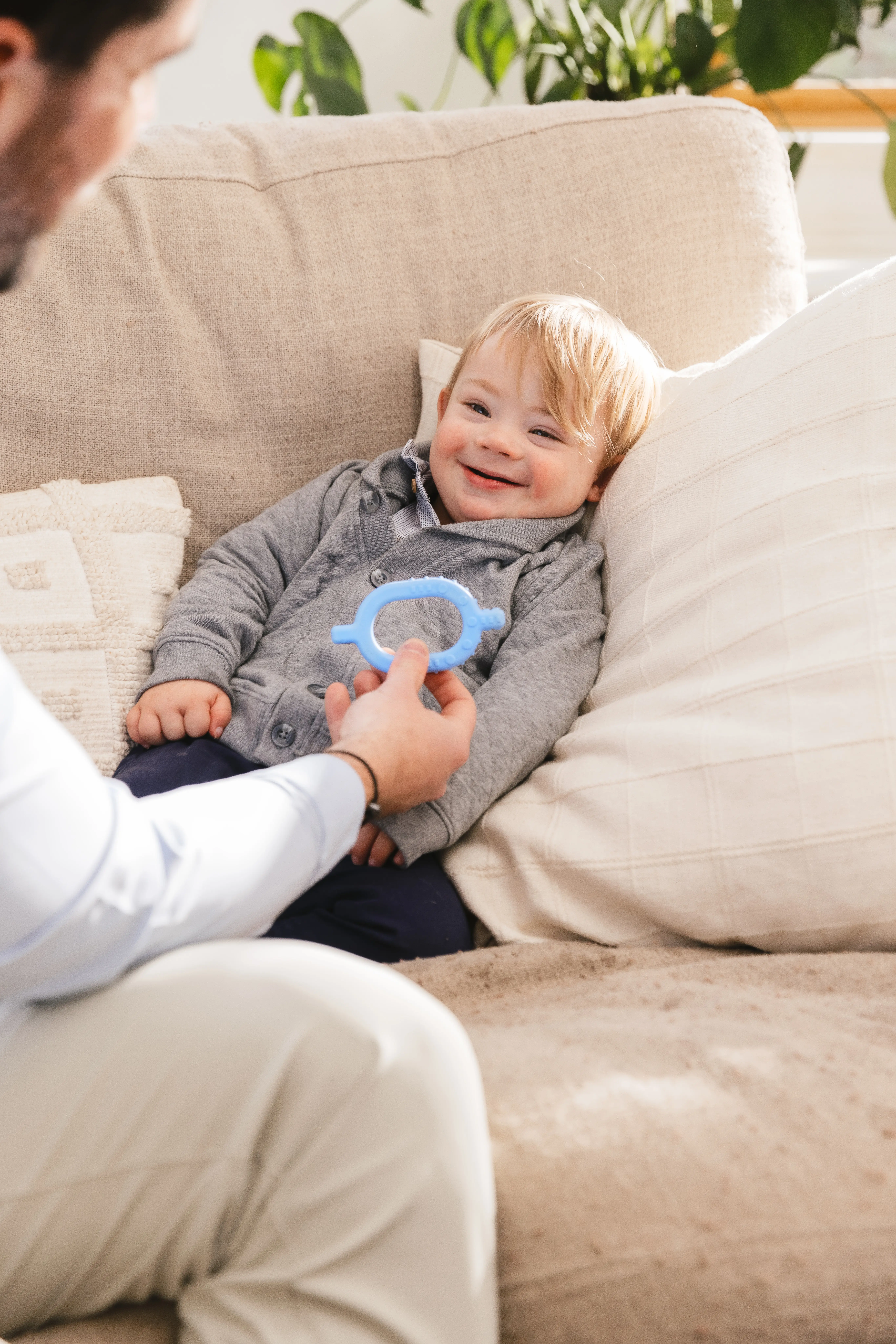 ARK Baby Grabber – vista laterale lato liscio per massaggio gengive