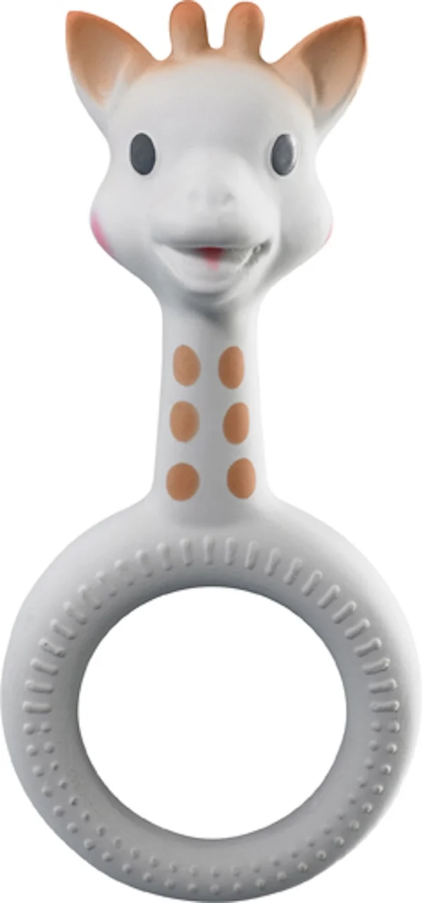 Sophie la girafe teething ring made from natural rubber for babies