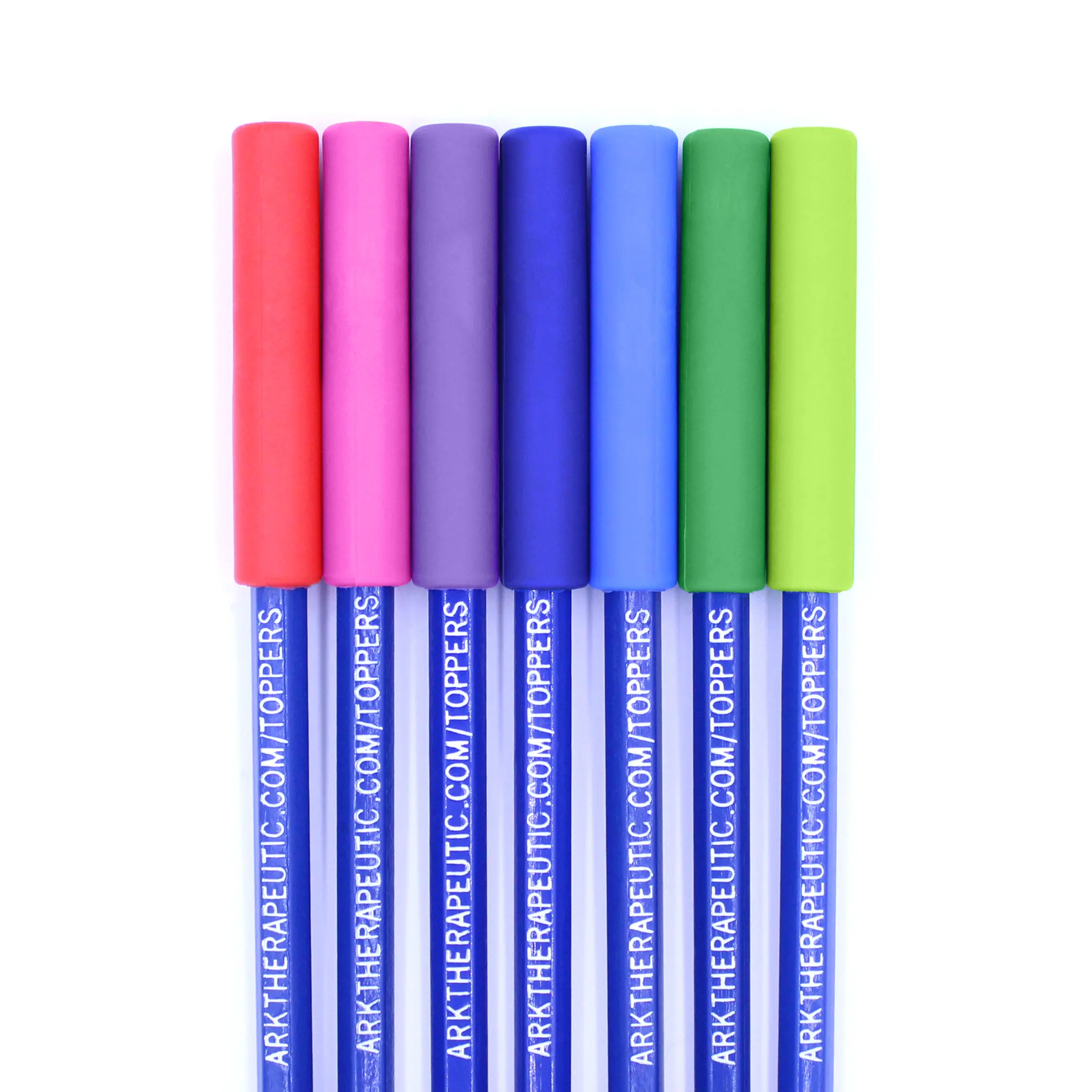 Topper per matite in silicone - Set di 3 matite sensoriali masticabili Topper per matite in silicone - Set di 3 matite sensoriali masticabili