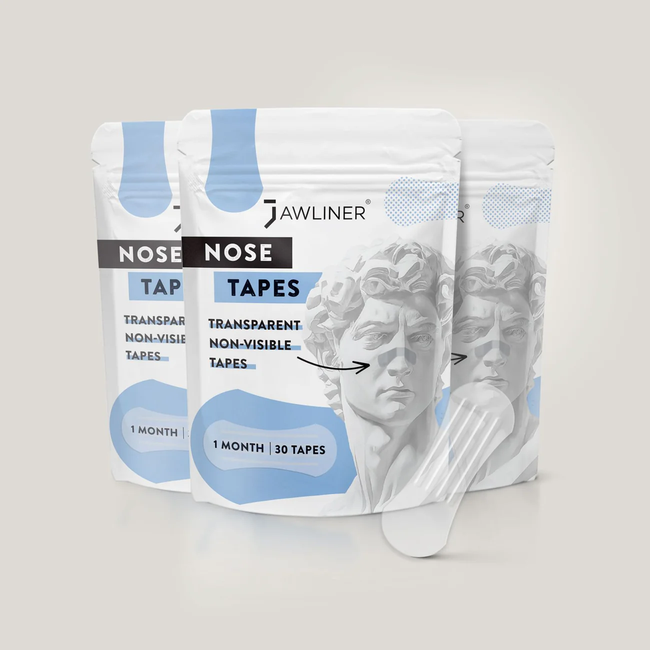 flexible and adhesive strips for improving nasal airflow and reducing snoring