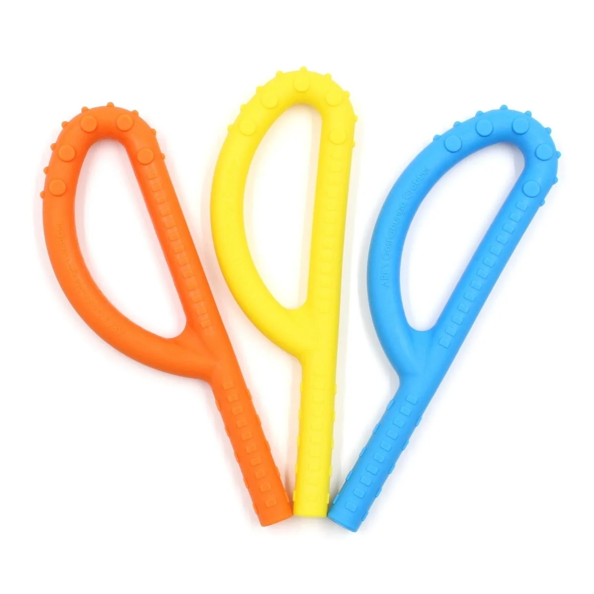ARK Goshabunga Grabber® P Tube Textured – extra-large chewy with textured surface and soft hollow extension for enhanced oral sensory input and jaw exercise