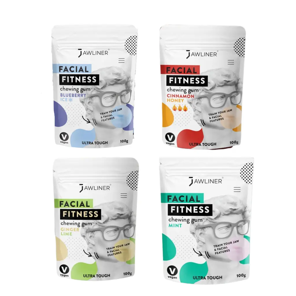 Jawline-jawline trainer-jaw muscles-facial muscels-chewing gum-facial fitness
